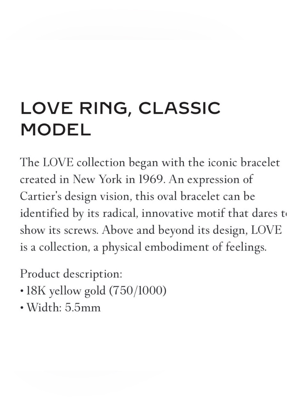 Cartier LOVE RING, CLASSIC MODEL (size 53, yellow gold) - Picture 4 of 10
